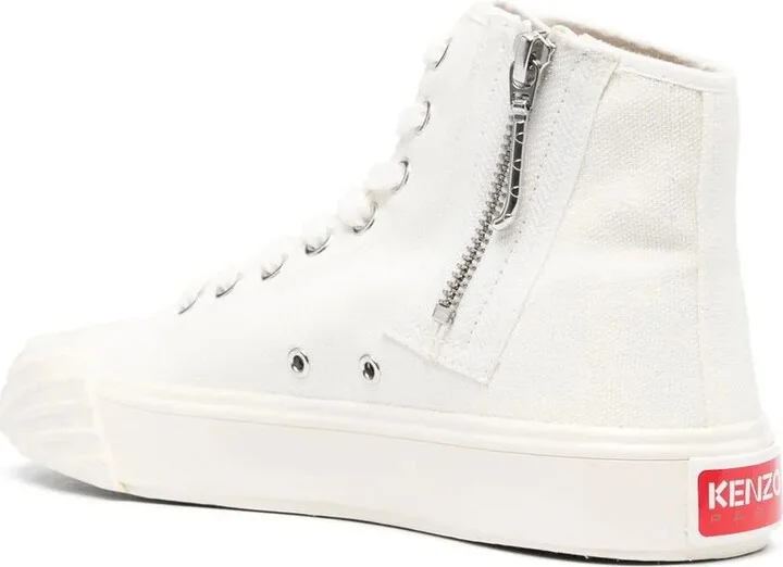 Tiger-Print Lace-Up Sneakers - Image 3