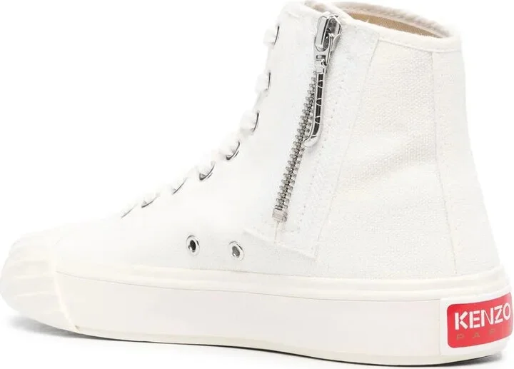 Tiger-Print Lace-Up Sneakers - Image 3