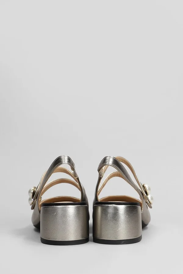 Tiglio Pumps In Gunmetal Leather - Image 4