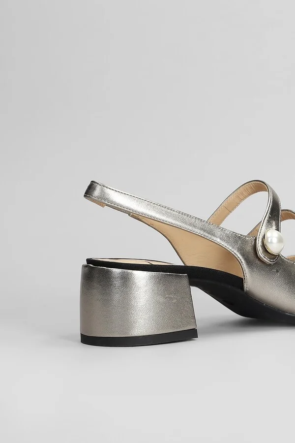 Tiglio Pumps In Gunmetal Leather - Image 5