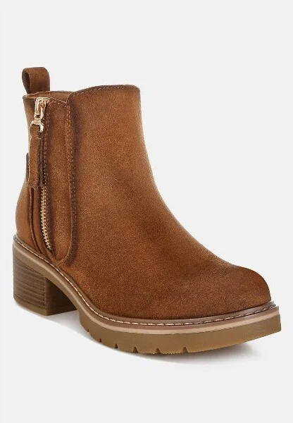 Tigris Microfiber Zipper Boots Women - Image 3