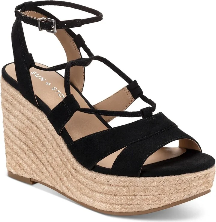 TIINSLEY Womens Ankle strap Strappy Wedge Sandals
