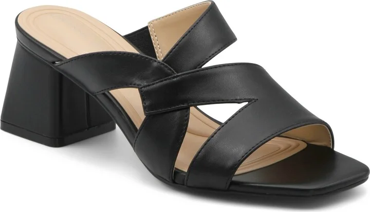 BLACK FAUX LEATHER