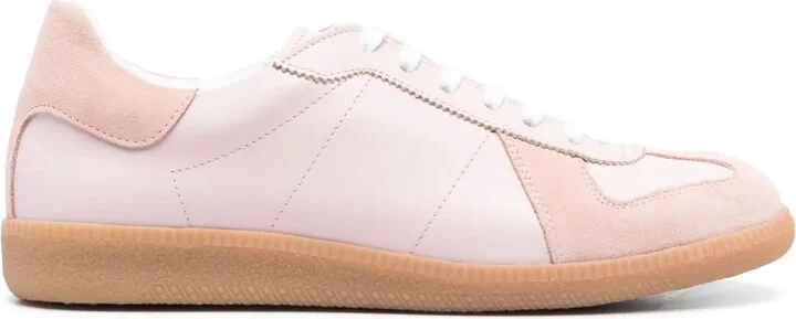 Tilda panelled-leather sneakers