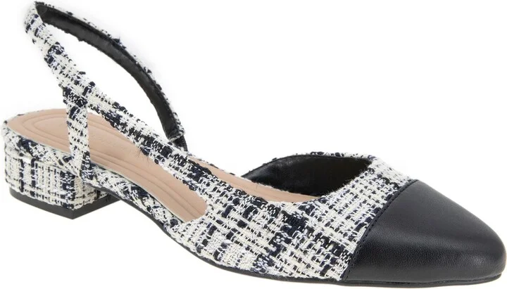 WHITE BOUCLE BLACK