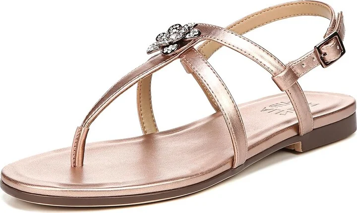 Tilly Womens Embellished Thong Sandals