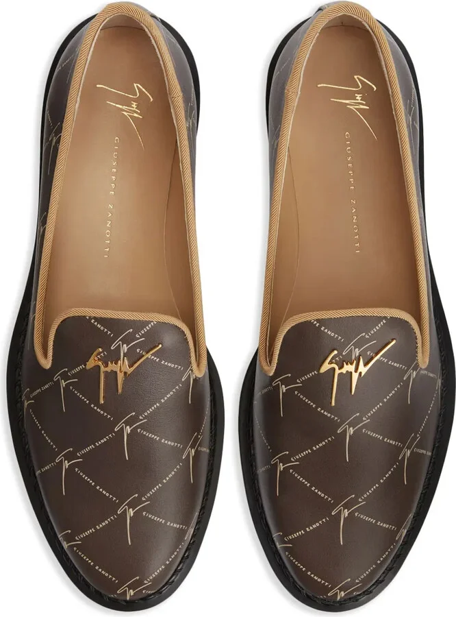 Tim logo-lettering loafers - Image 4