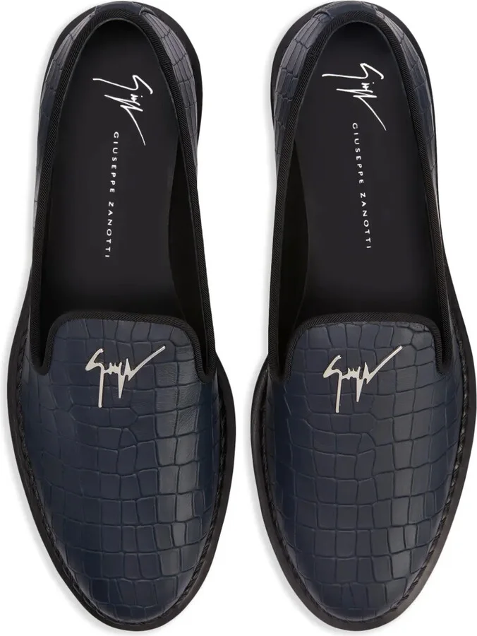 Tim logo-lettering loafers - Image 4