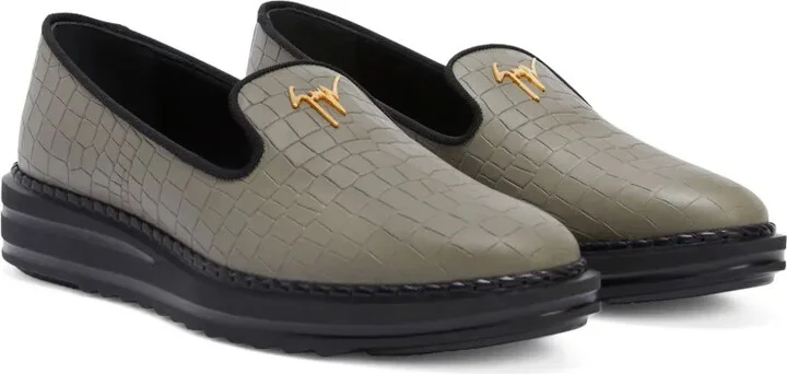 Tim logo-lettering loafers - Image 2