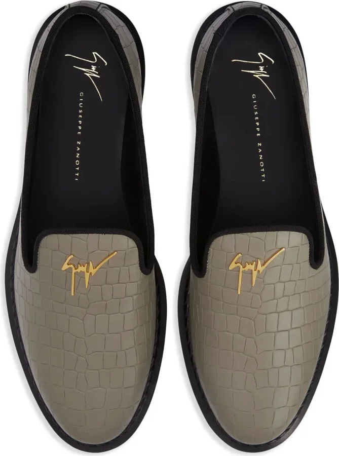 Tim logo-lettering loafers - Image 4