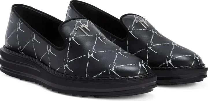 Tim logo-lettering loafers - Image 2