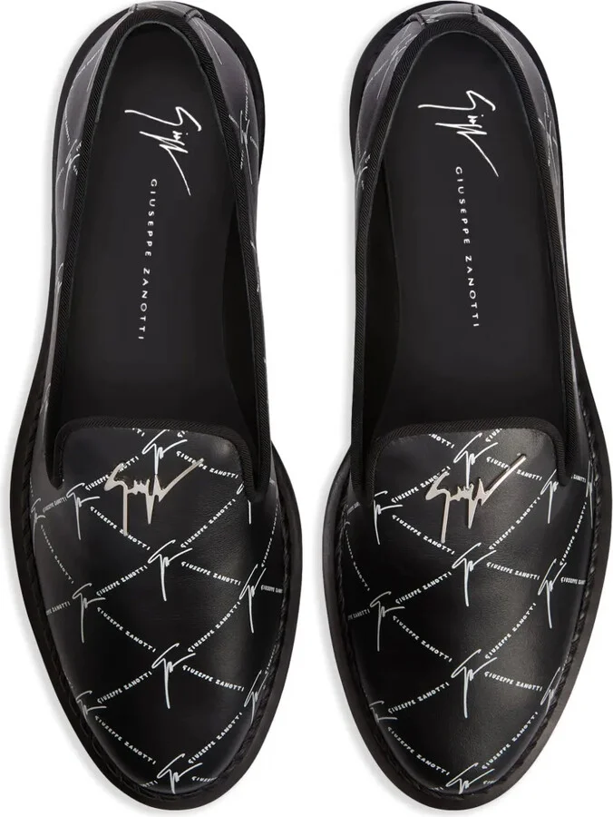 Tim logo-lettering loafers - Image 4