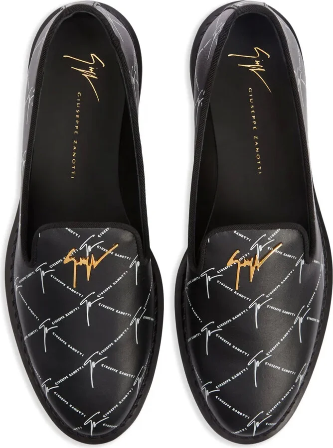 Tim logo-lettering loafers - Image 4