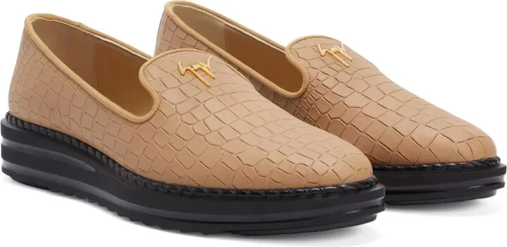 Tim logo-lettering loafers - Image 2