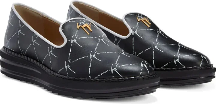 Tim logo-lettering loafers - Image 2
