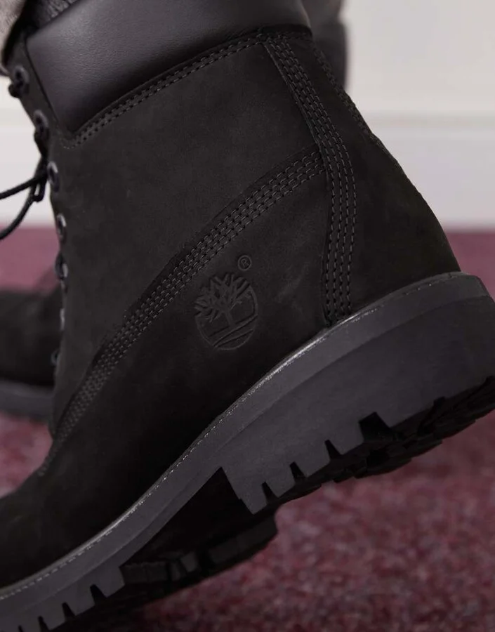 Timberland 6 inch lace up waterproof boot in black - Image 3