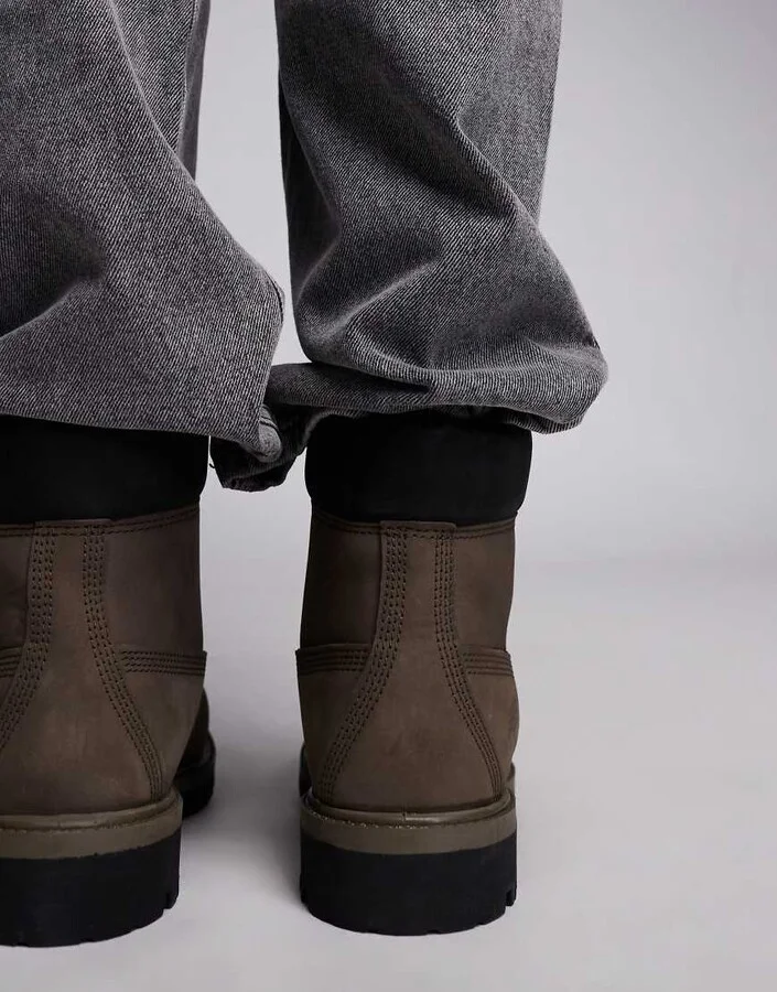Timberland 6 inch lace up waterproof boots in brown - Image 3