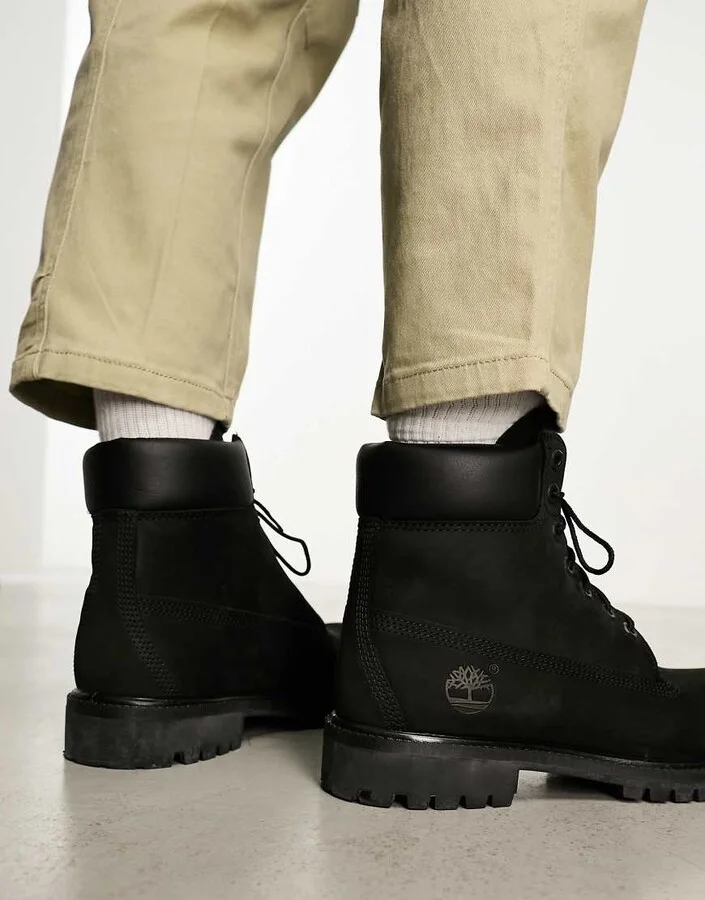 Timberland 6 inch premium boots in black - Image 2