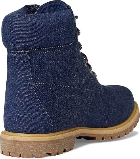 Timberland 6 Premium Boot Women's Lace-up Boots Dark Blue Canvas : 6.5 B - Medium, Nubuck - Image 4