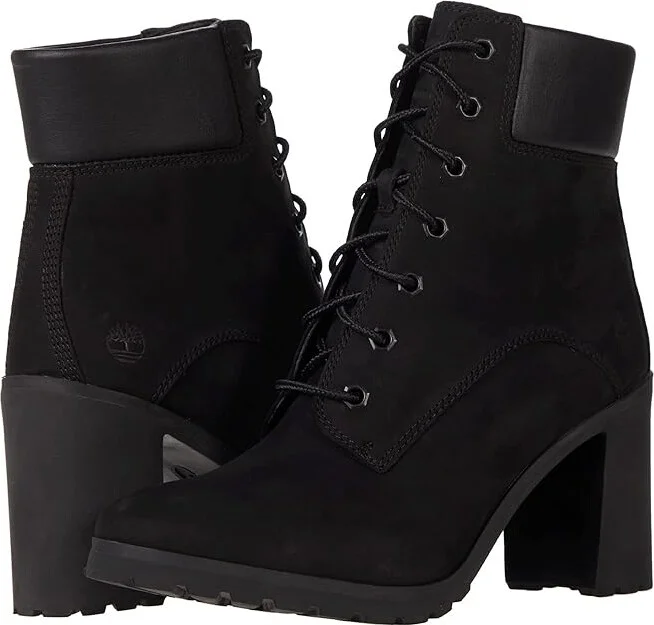 Timberland Allington 6 Lace-Up Women's Shoes Black Nubuck : 6.5 B - Medium, Suede
