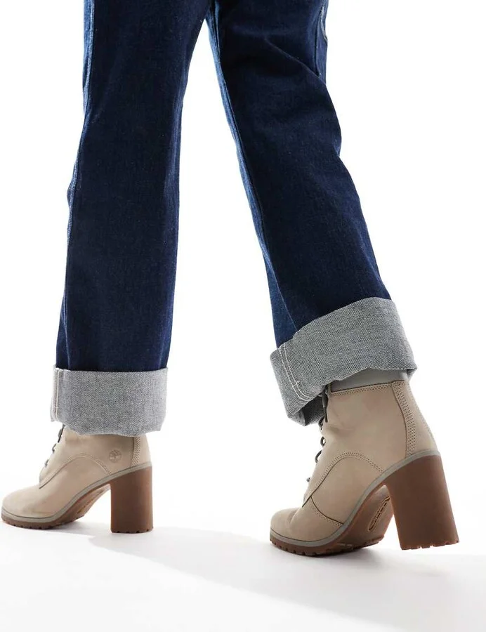 Timberland allington mid lace up boots in taupe - Image 2