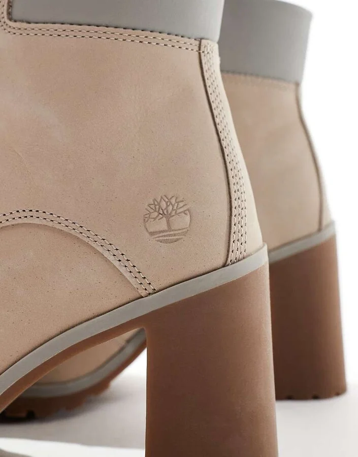 Timberland allington mid lace up boots in taupe - Image 3