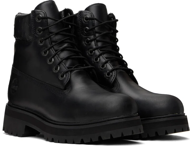 Timberland Black 6 Inch GTX Boots - Image 4
