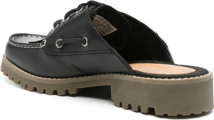 Timberland Black Mules With Lace-Up - Image 4