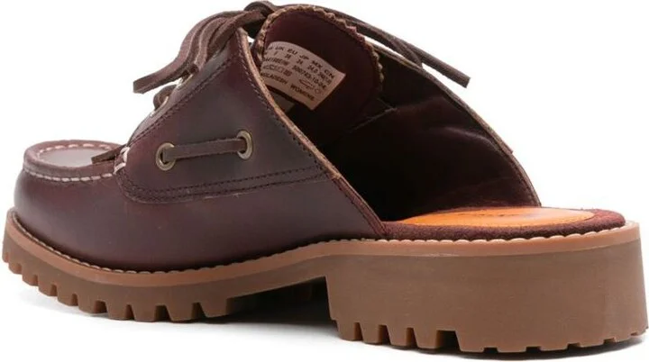 Timberland Bordeaux Mules With Lace-Up - Image 3