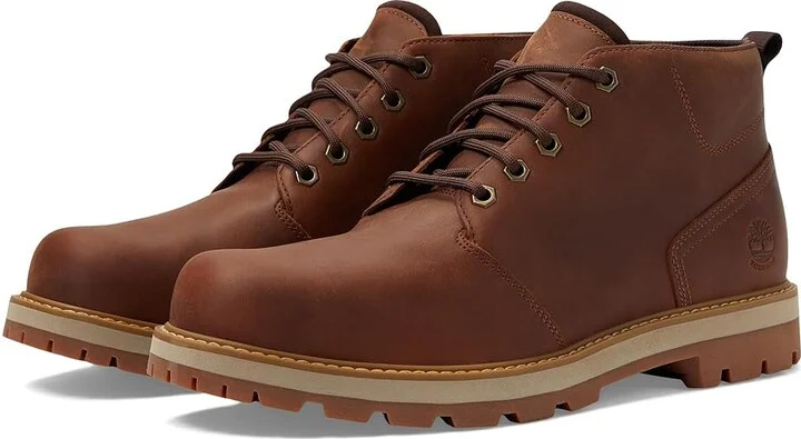 Timberland Britton Road Mid Lace Up Waterproof Men's Boots Rust Full Grain : 12 D - Medium, Leather