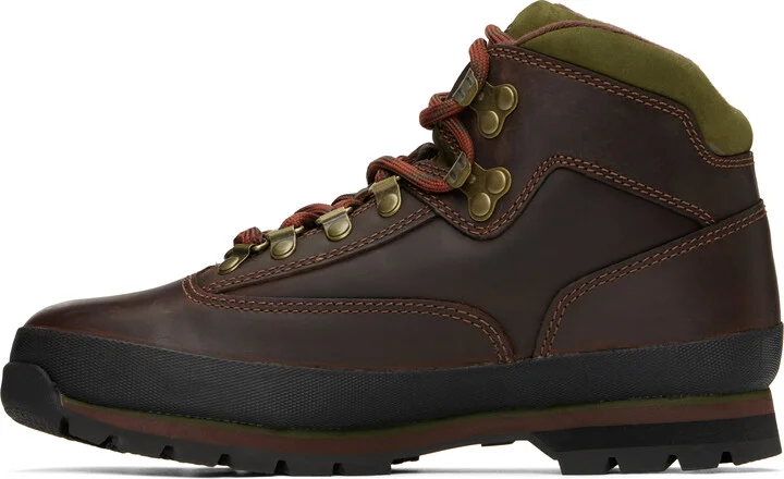 Timberland Brown Euro Hiker Leather Boots - Image 3