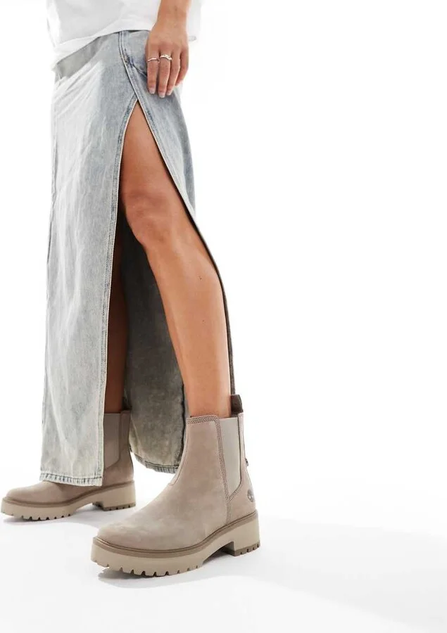Timberland carnaby cool mid chelsea boot in taupe gray - Image 2