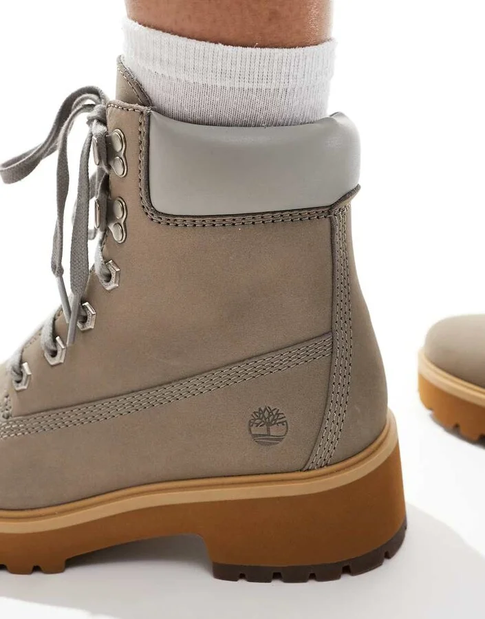 Timberland carnaby cool mid lace up boot in olive full grain - Image 2