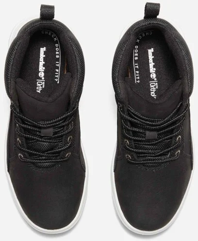 Timberland Junior Allston Mid Lace-Up Sneaker, Black Nubuck, - Image 2