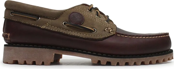 Timberland Men's Authentic 3-Eye Lug Handsewn Boat Shoe