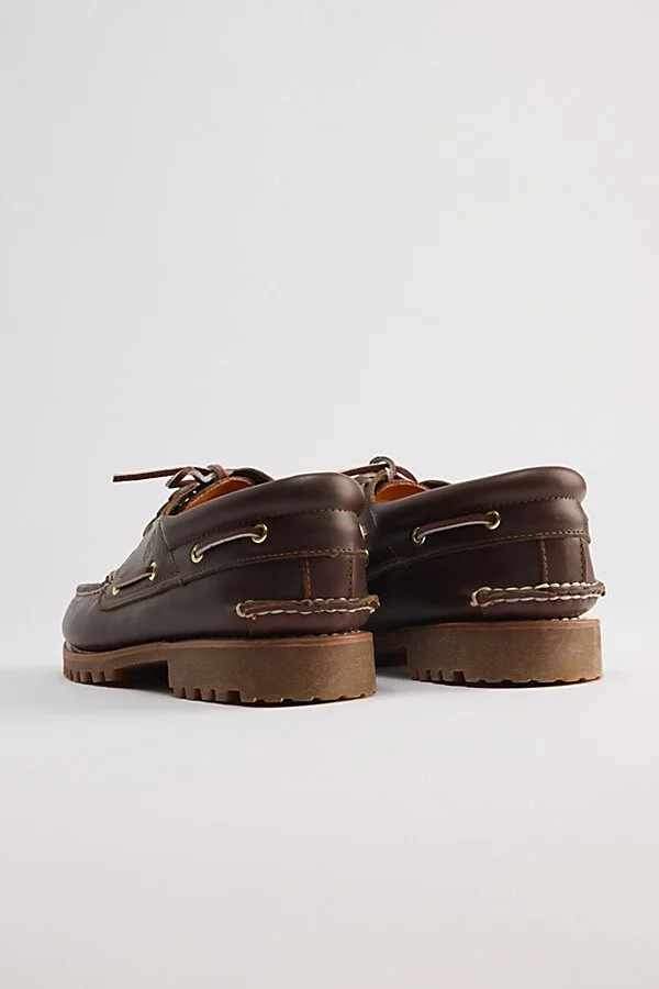 Timberland Men's Authentic Boat Shoe in Brown Full/Grain - Image 4