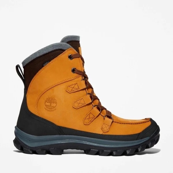 Timberland Men's Chillberg Mid Lace-Up Waterproof Insulated Boot, Wheat,