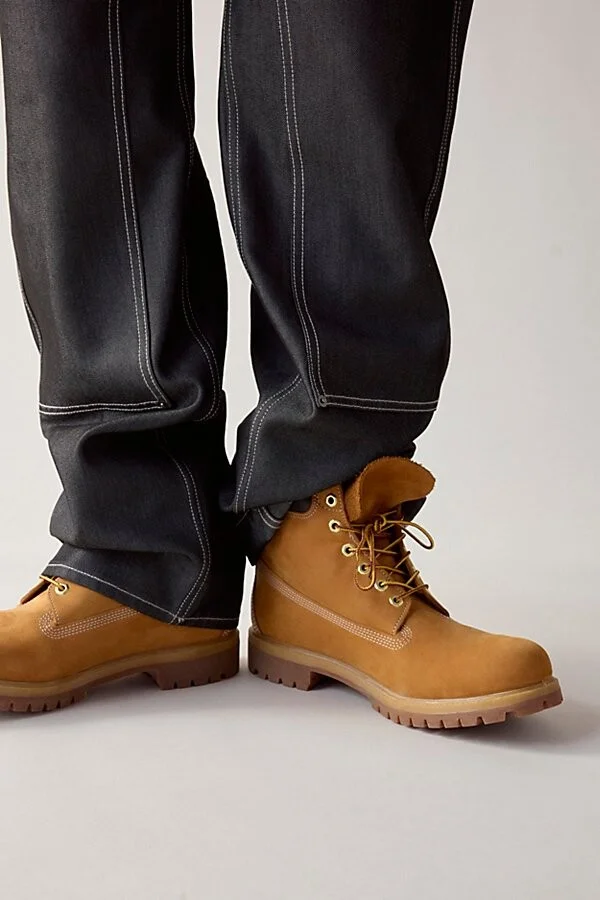 Timberland Men's Classic 6" Work Boot in Wheat Nubuck