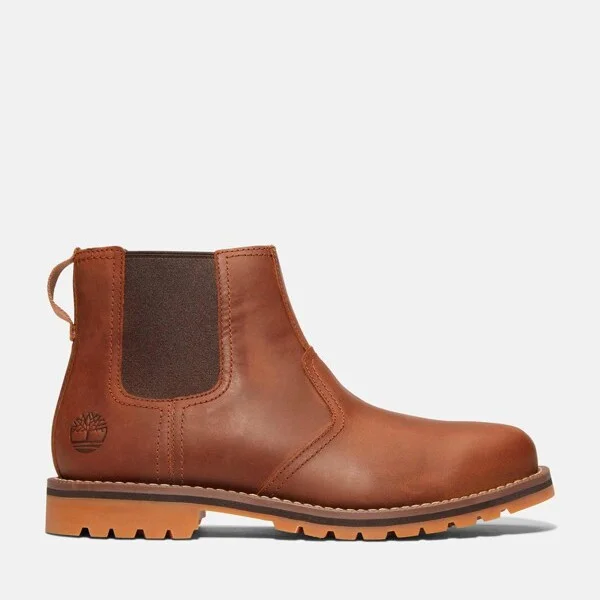 Timberland Men's Larchmont Mid Chelsea Boot, Brown,