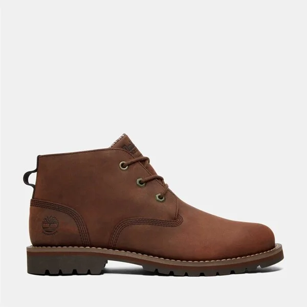 Timberland Men's Larchmont Waterproof Chukka Boot, Dark Brown,