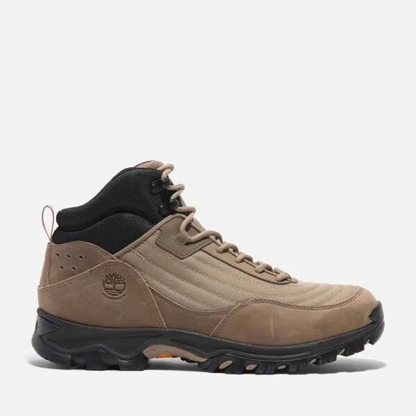 Timberland Men's Mt. Maddsen Mid Lace-Up Waterproof Hiking Boot, Beige Mesh,