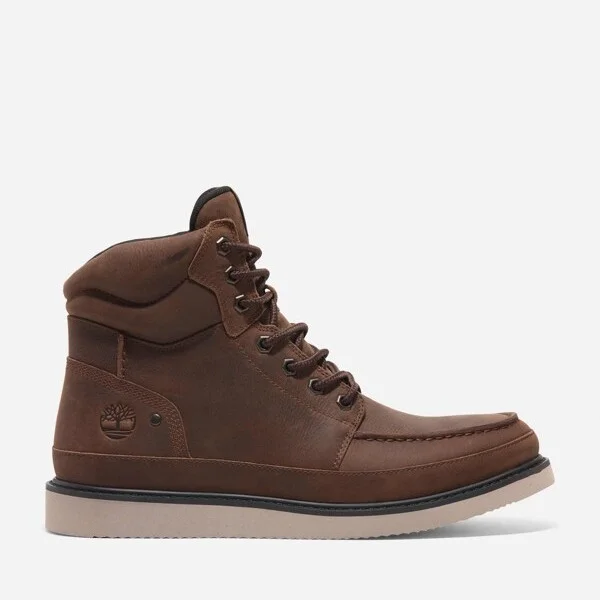 Timberland Men's Newmarket Mid Lace-Up Boot, Dark Brown Full-Grain,