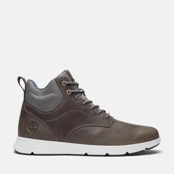Timberland Men's Parker Street Mid Lace-Up Sneaker, Dark Grey Full-Grain, W
