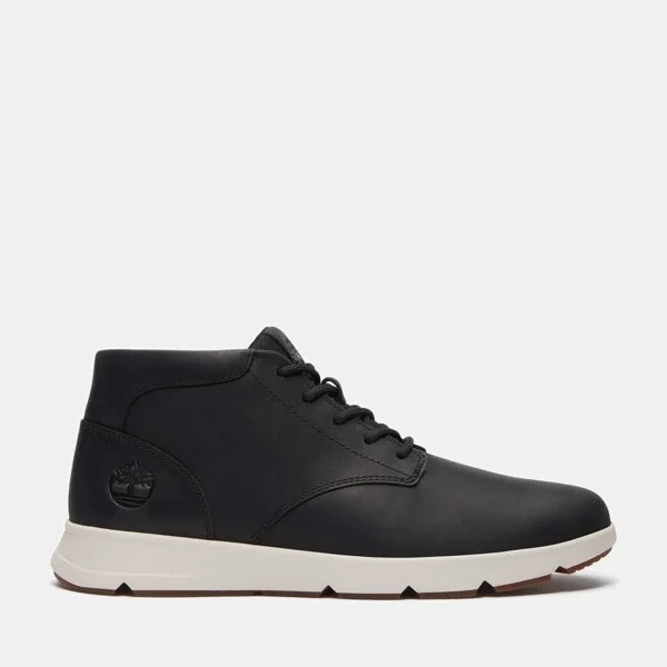 Timberland Men's Parker Street Sneaker, Black Full-Grain, W