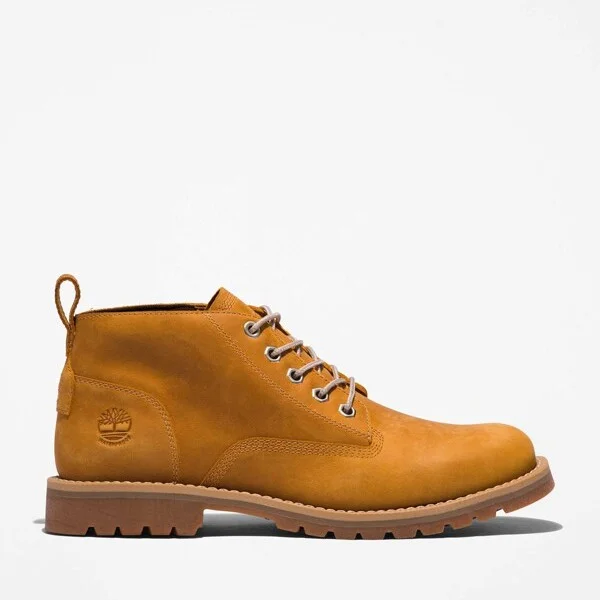 Timberland Men's Redwood Falls Mid Lace-Up Waterproof Chukka Boot, Wheat Full-Grain,
