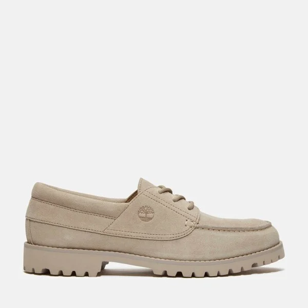 Timberland Men's Timberland Authentics Light Lace-Up Shoe, Light Brown Suede,