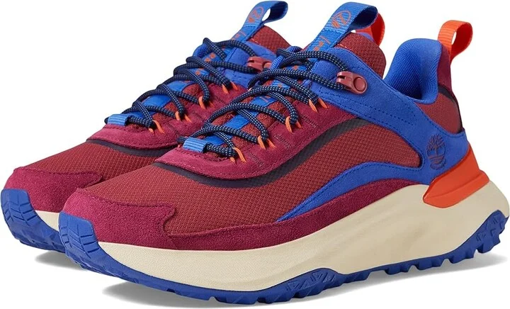 Timberland Motion Access Low Lace Up Waterproof Women's Shoes Dark Pink Mesh : 10 B - Medium, Leather/Textile