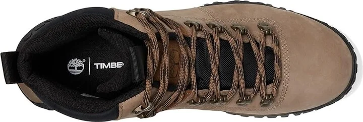 Timberland Motion Scramble Mid Lace Up Waterproof Men's Climbing Shoes Medium Beige Nubuck : 10.5 M, Leather - Image 2