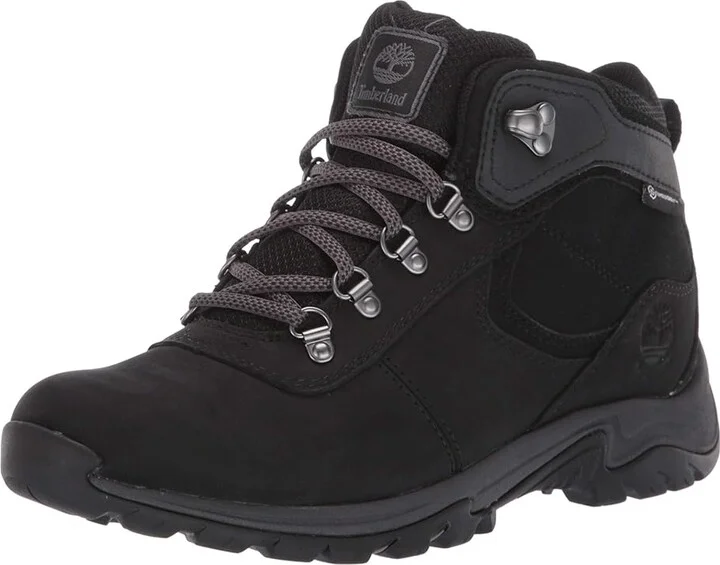Timberland Mt. Maddsen Mid Leather Waterproof Women's Lace-up Boots Black Full Grain Leather : 8.5 B - Medium - Image 2