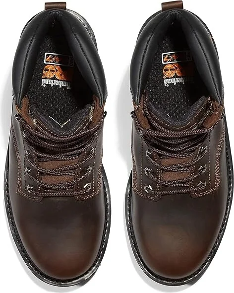 Timberland PRO 6 Pit Boss Soft Toe Men's Work Lace-up Boots Brown : 8 D - Medium, Suede - Image 2